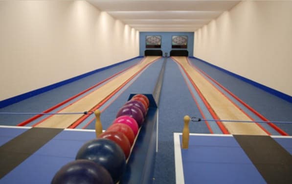 Die hauseigene Kegelbahn